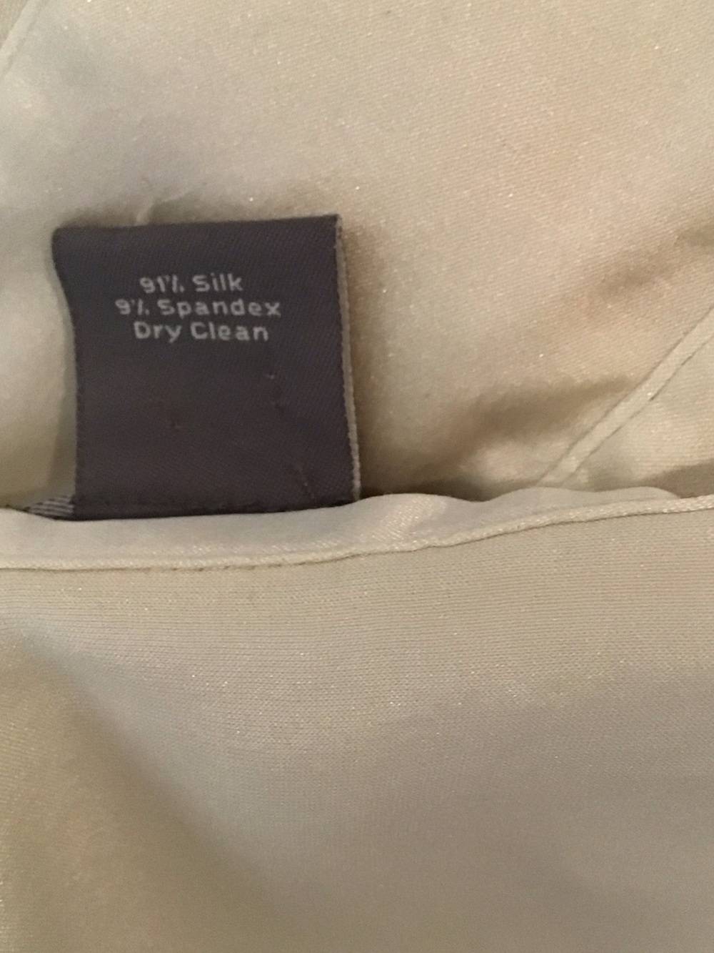 Ann Taylor Silk Button-Down Ivory Shirt 4P - Picture 7 of 8